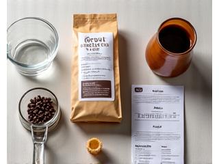 A DIY cold brew kit with whole beans, a brewing vessel, and instructions on a kitchen counter.