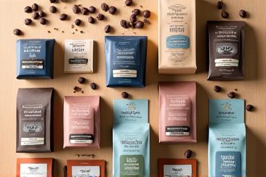 Assortment of Brew & Hearth coffee bags available for online purchase