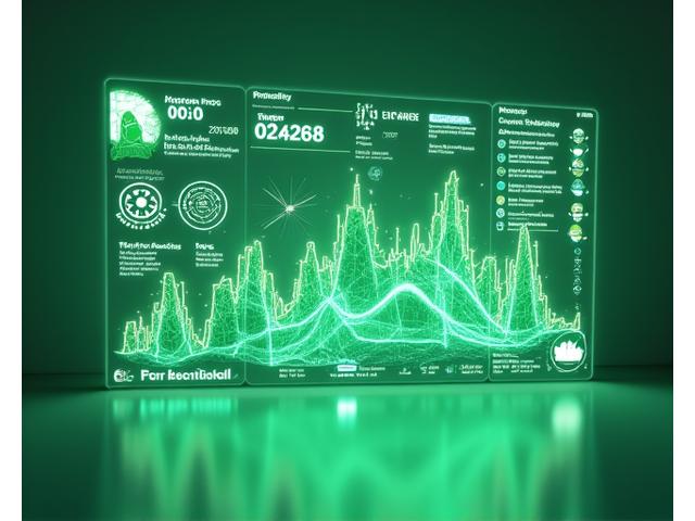 Vibrant, clean infographic showing carbon neutral progress with green bars and renewable energy symbols
